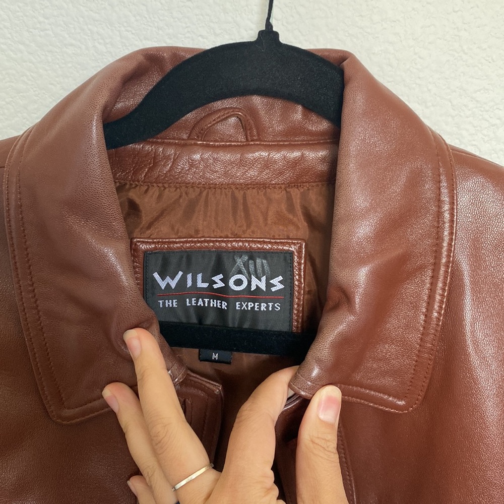 Wilson’s Button Up Leather Jacket - image 4